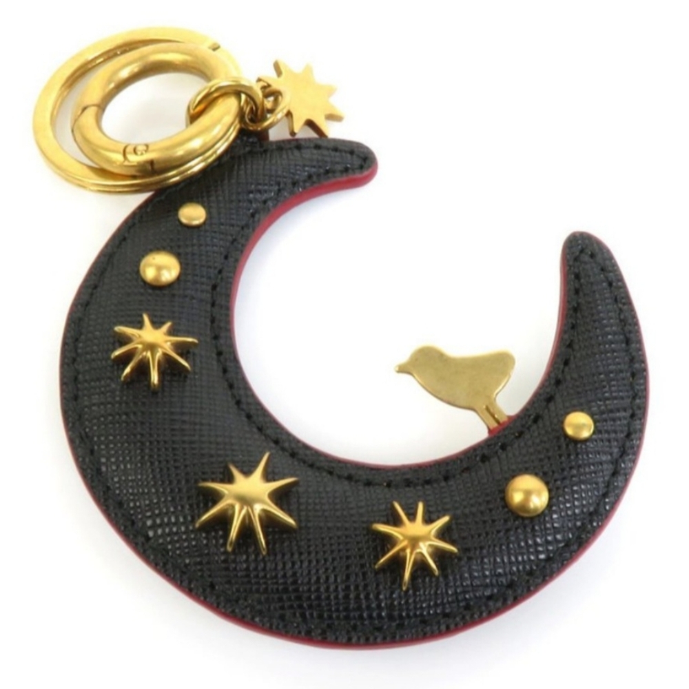SOLD Authentic Prada Crescent Moon Charm/Key Ring